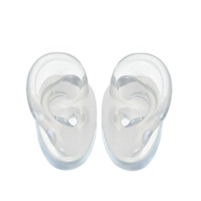 Colorful Human Soft Silicone Ear Model for Hearing Aids IEM Earphones Display and Lecturing